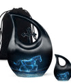 Runing Horse Theme Large Urn With 1 Keepsake Urn