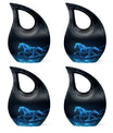 Runing Horse Theme 3 Inch Keepsake Pack of 4