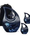 Wolf Theme Large Urn With 2 Keepsake Urn