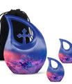 Turtle Theme Large Urn With 2 Keepsake Urn