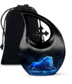 Lion Theme Large Urn 10 Inch