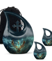 Guitar Theme Large Urn With 2 Keepsake Urn