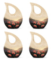Lotus Theme 3 Inch Keepsake Pack of 4