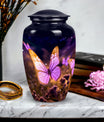 Elegant and artful Butterfly Cremation Urn, optimal for preserving ashes of an adult male or female loved one