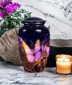 Elegant and artful Butterfly Cremation Urn, optimal for preserving ashes of an adult male or female loved one