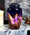 Elegant and artful Butterfly Cremation Urn, optimal for preserving ashes of an adult male or female loved one