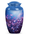 Beautiful butterfly cremation urn designed for adult human ashes, perfect for memorializing a loved one