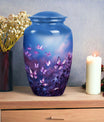 Beautiful butterfly cremation urn designed for adult human ashes, perfect for memorializing a loved one