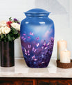 Beautiful butterfly cremation urn designed for adult human ashes, perfect for memorializing a loved one