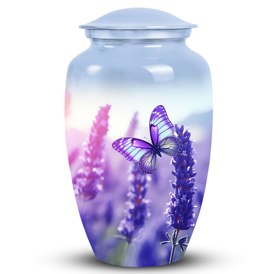 Elegant butterfly urn for mom and adult male, suitable for preserving ashes post-funeral