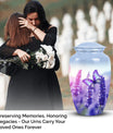 Elegant butterfly urn for mom and adult male, suitable for preserving ashes post-funeral