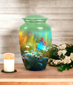 Elegant Butterfly Funeral Urn perfect for storing adult human ashes, suitable for both men and women