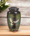 Dove symbolized urns meant for the respectful storage of human ashes, suitable for both men and women