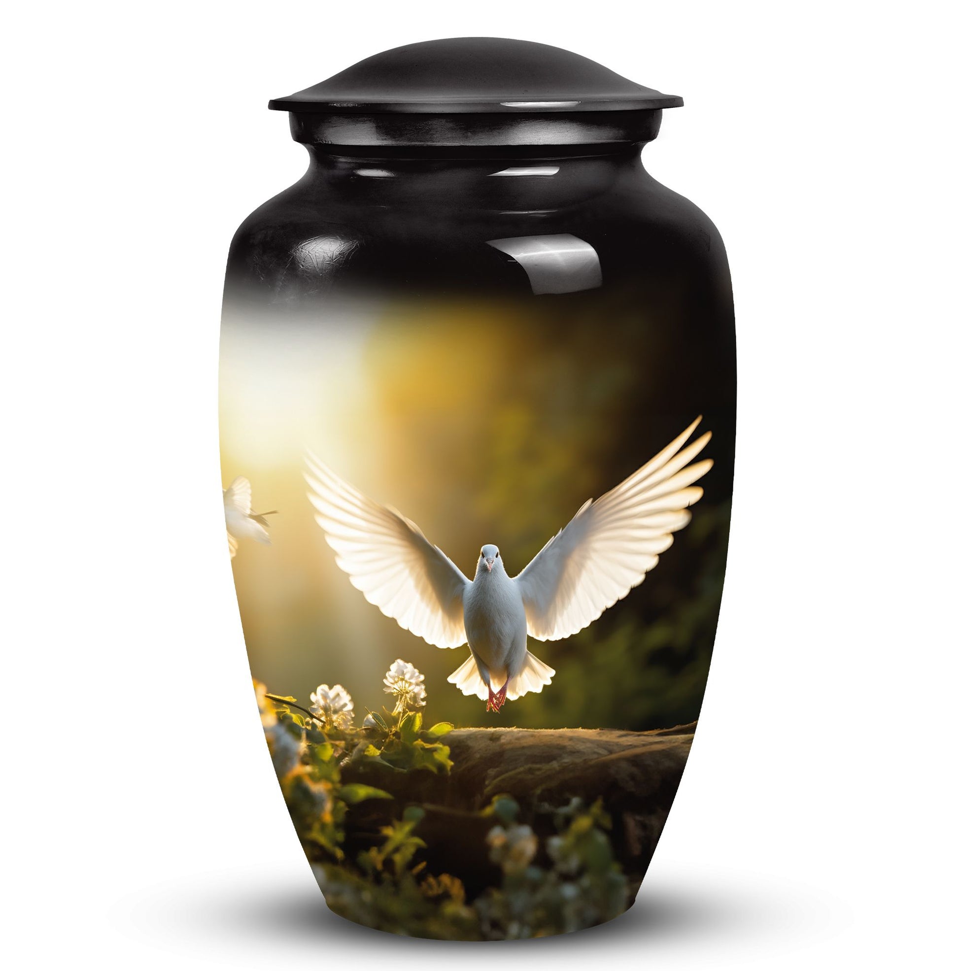 Dove Urn suitable for cremation ashes of adult male, female, mom, dad