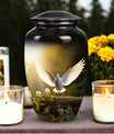 Dove Urn suitable for cremation ashes of adult male, female, mom, dad