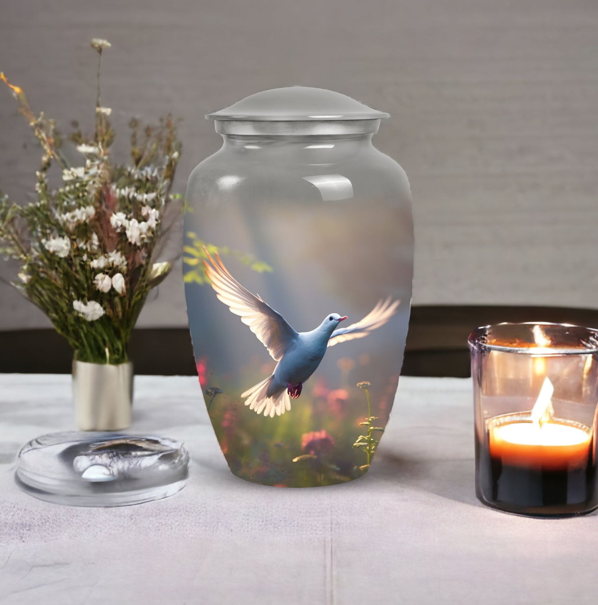 Elegant Dove urns for adult ashes, suitable for both male and female, perfect for keeping loved one's cremation remains