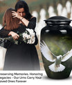 Elegant Dove Memorial Urn, a Decorative Ash Container for Human Ashes, Perfect Cremation Urn for Adults