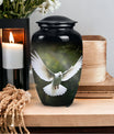 Elegant Dove Memorial Urn, a Decorative Ash Container for Human Ashes, Perfect Cremation Urn for Adults