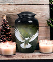 Elegant Dove Memorial Urn, a Decorative Ash Container for Human Ashes, Perfect Cremation Urn for Adults