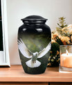 Elegant Dove Memorial Urn, a Decorative Ash Container for Human Ashes, Perfect Cremation Urn for Adults