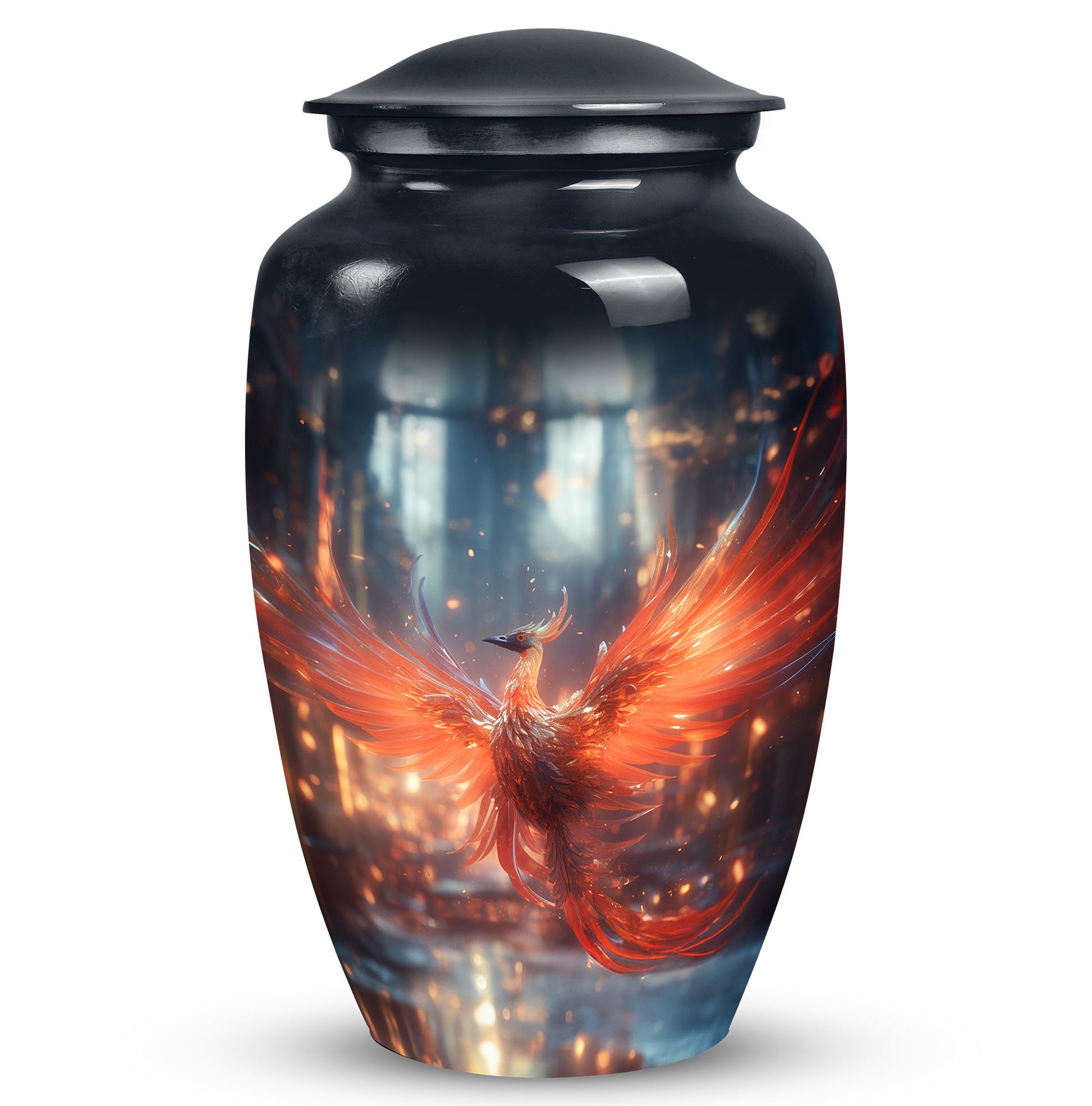 Elegant Phoenix urn, ideal cremation urns for women and suitable for holding adult male ashes