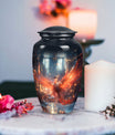 Elegant Phoenix urn, ideal cremation urns for women and suitable for holding adult male ashes