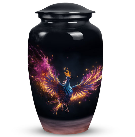 Medium Phoenix Cremation Urn suitable for storing adult human ashes, ideal for men or as a special memorial for Dad