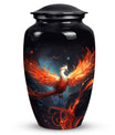 Phoenix Cremation Urn, ideal container for adult female cremains, perfect burial urn for ashes