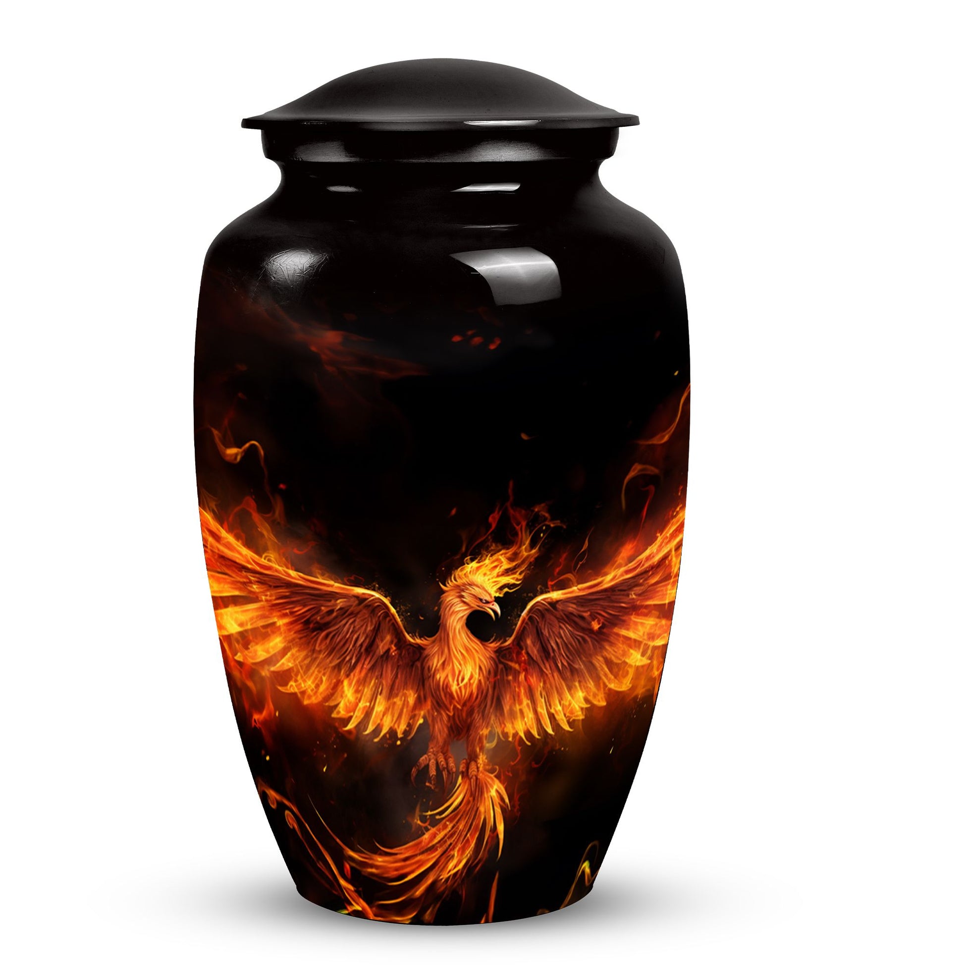 Phoenix Urn, a beautifully crafted cremation urn for human ashes, ideal for an adult woman or as a commemorative piece for mom