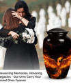 Phoenix Urn, a beautifully crafted cremation urn for human ashes, ideal for an adult woman or as a commemorative piece for mom