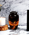 Phoenix Urn, a beautifully crafted cremation urn for human ashes, ideal for an adult woman or as a commemorative piece for mom