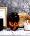 Phoenix Urn, a beautifully crafted cremation urn for human ashes, ideal for an adult woman or as a commemorative piece for mom