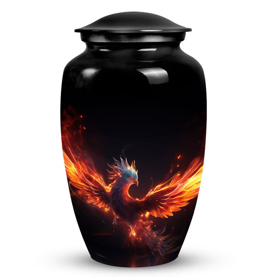 Phoenix design adult cremation urn suitable for human ashes, perfect for male and remembrance of mom