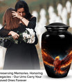 Medium-sized Phoenix Urn, ideal cremation urn for men or as a distinct urn for Dad's ashes