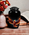 Medium-sized Phoenix Urn, ideal cremation urn for men or as a distinct urn for Dad's ashes