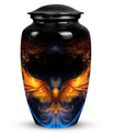 Large Phoenix metal urn for men's cremation ashes