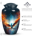 Phoenix urn, a large adult urn designed for female human ashes, suitable as a dad urn