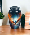 Phoenix urn, a large adult urn designed for female human ashes, suitable as a dad urn