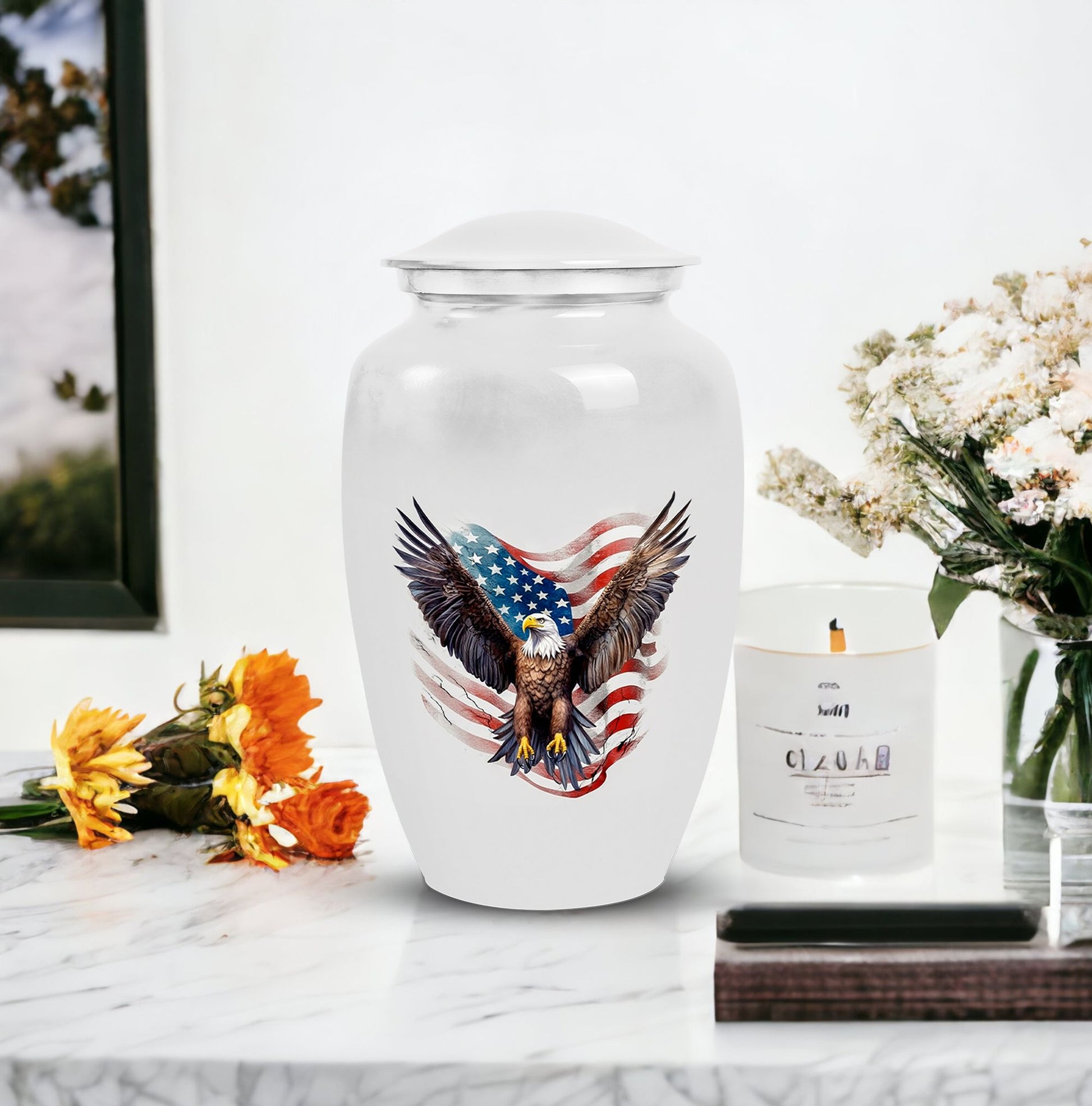 Classic 3-inch Eagle Urn for Human Ashes