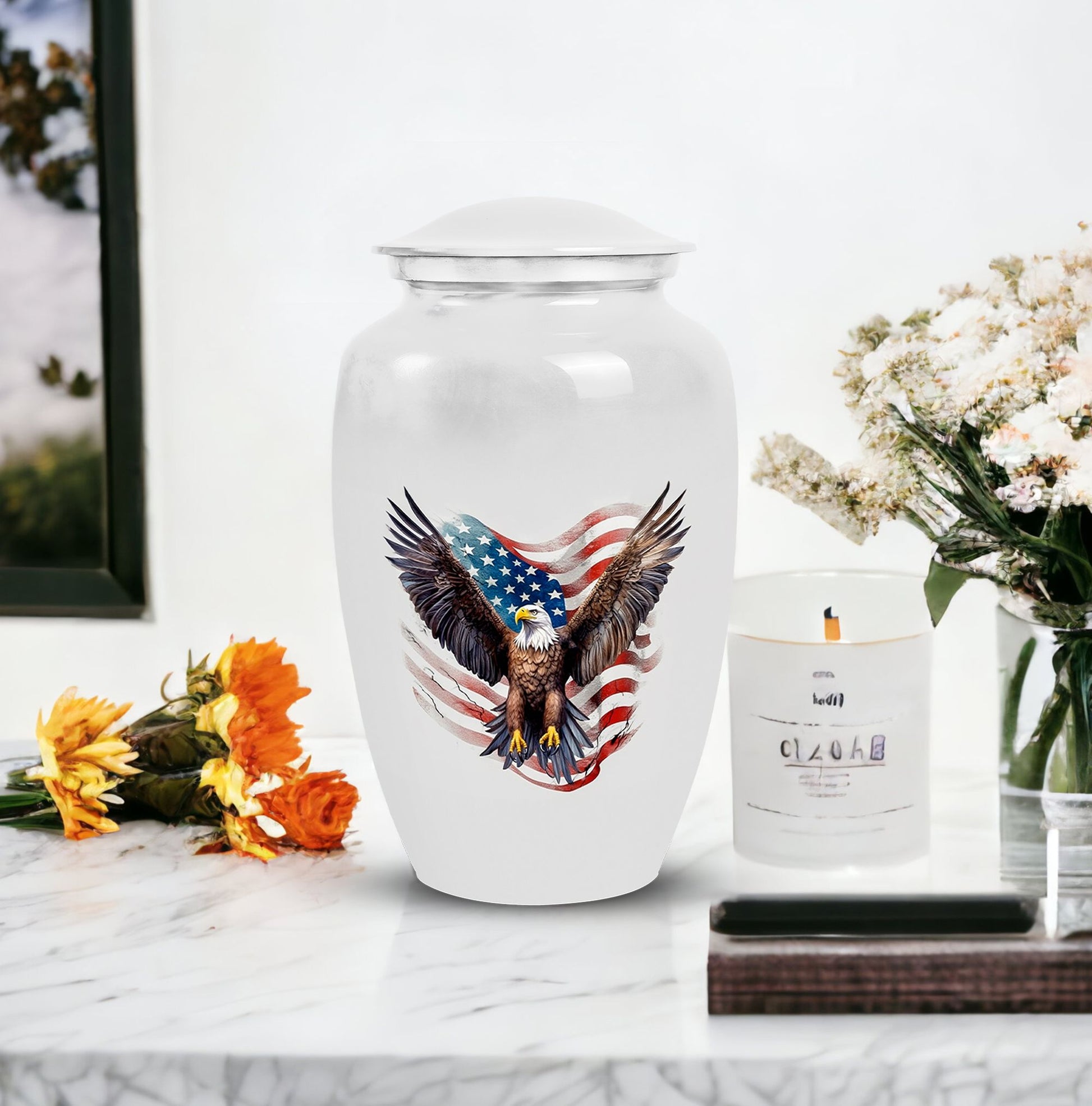 Classic 3-inch Eagle Urn for Human Ashes