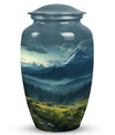 Small Mountains Urn, an elegant cremation keepsake for storing ashes, suitable for both adult men and women.