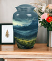 Small Mountains Urn, an elegant cremation keepsake for storing ashes, suitable for both adult men and women.