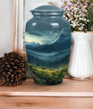 Small Mountains Urn, an elegant cremation keepsake for storing ashes, suitable for both adult men and women.