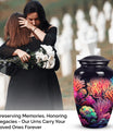 Aluminium Monar_Urn, large Mountains Cremation Urns for men and women with engraving option, suitable for 200 cubic inches of ashes.