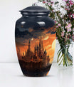 Image of 'The Twilight Castle', adult size cremation urn designed for women's ashes