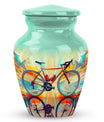 Abstract Cycling Dreams - Bike Urns Funeral Large  Urns