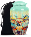 Abstract Cycling Dreams - Bike Urns Funeral Large  Urns