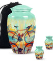 Abstract Cycling Dreams - Bike Urns Funeral Large  Urns
