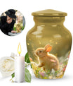 Sunlit Daisy Hopper - Rabbit Urns Funeral Large  Urns