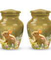 Sunlit Daisy Hopper - Rabbit Urns Funeral Large  Urns